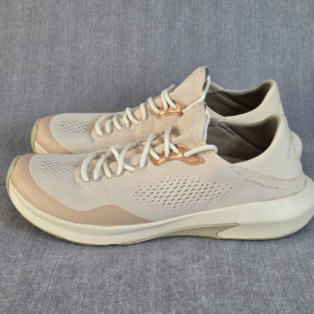 OluKai Kaholo Sneakers Women 9 Pink Rose Gold Active Walking Shoes 20491-2020